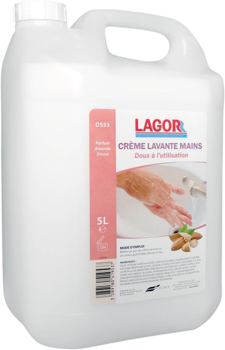 Savon crème lavante pour les mains bidon 5L - Clean Equipements