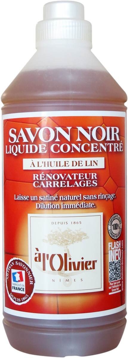 Savon noir liquide concentré à l'huile de lin - Clean Equipements