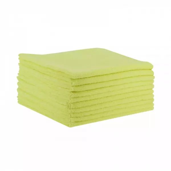 Lavette ajourée 80g/m2 - 50x30cm - en lot x25 - Jaune - Ecogreen - Clean Equipements