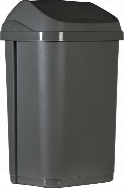 Poubelle couvercle basculant 50L plastique - Clean Equipements